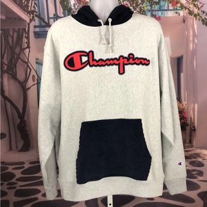 NWT Champion Reverse Weave Gray Corduroy Hoodie